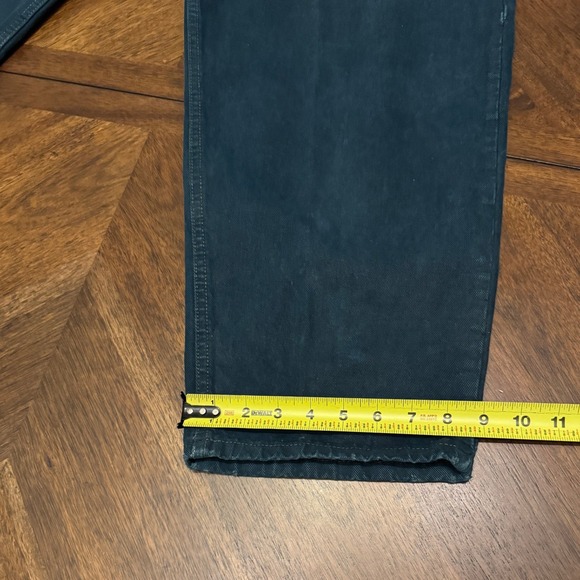 Vintage Gap Denim Baggy Fit Jeans Mens 38x30 Teal Blue Made in USA 90s Wide Leg - Picture 8 of 9